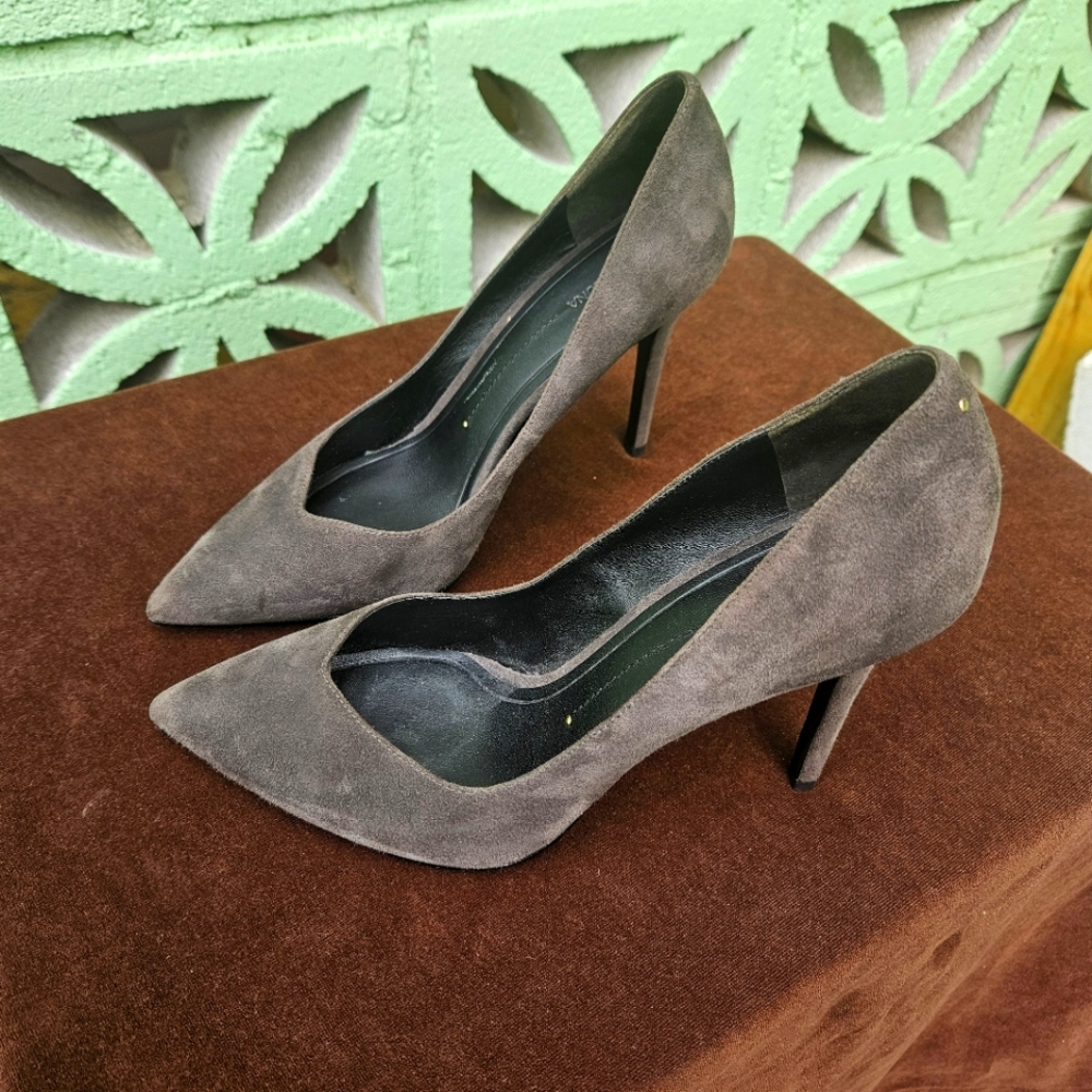 Stella Luna Suede Grey Heels